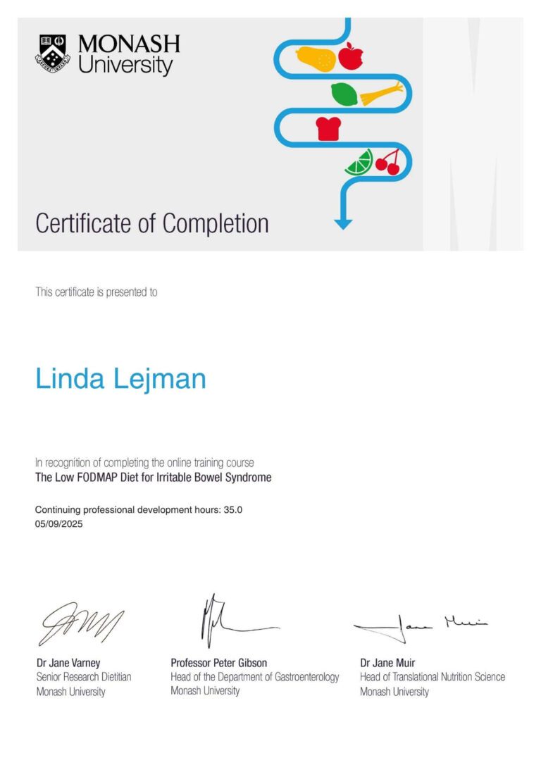 Certyfikat Monash